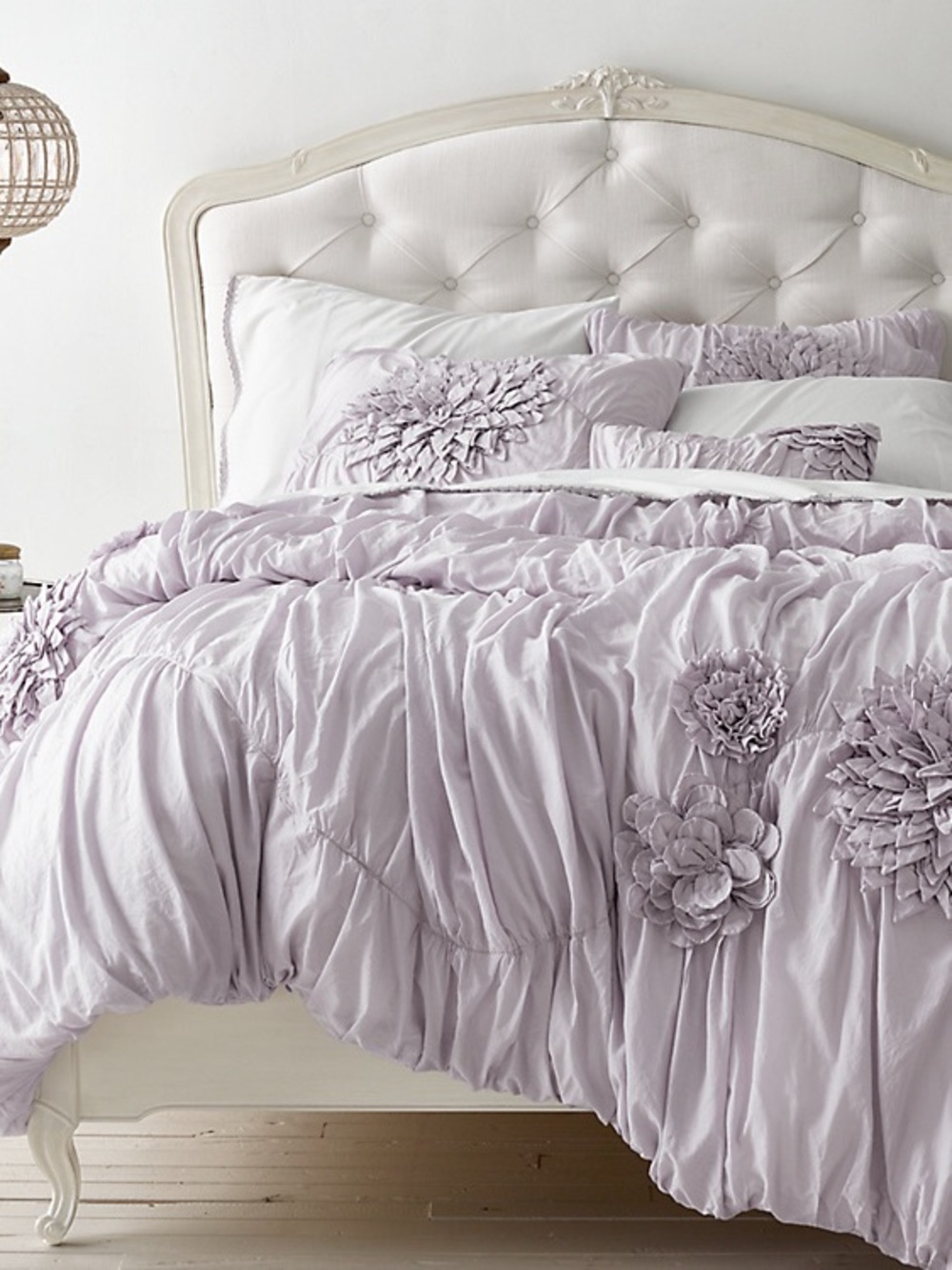 RH Baby and Child Teen WASHED APPLIQUÉD FLEUR SHAM